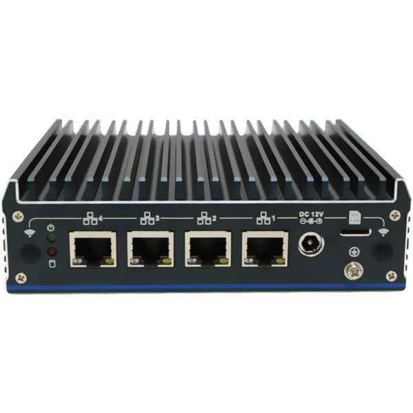 4 LAN Fanless Mini PC Intel Celeron J6412