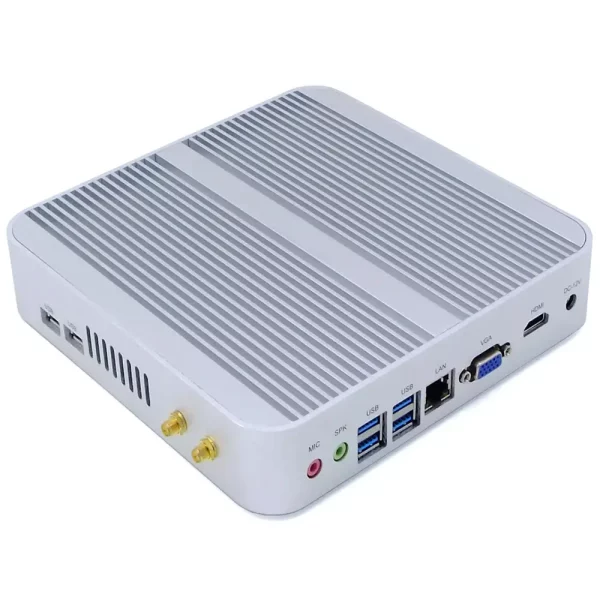 Fanless design and optimized cooling Mini PC