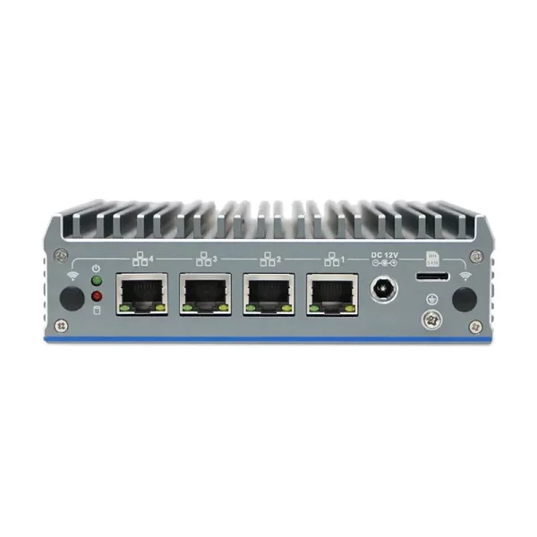4 LAN Fanless Mini PC Intel Celeron J6412