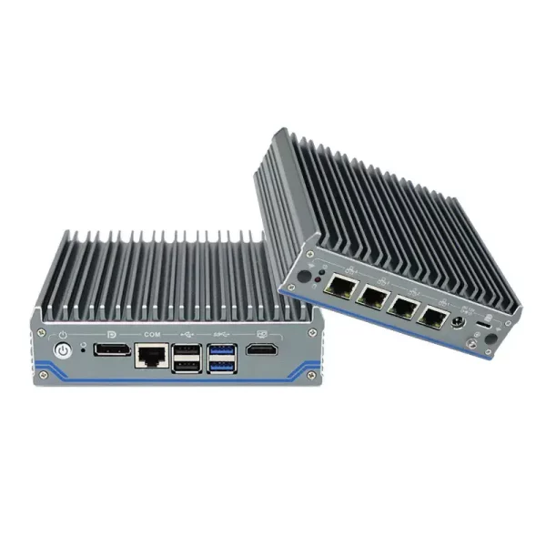 4 LAN Fanless Mini PC Intel Celeron J6412