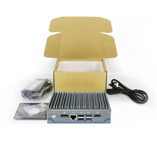 4 LAN Fanless Mini PC Intel Celeron J6412