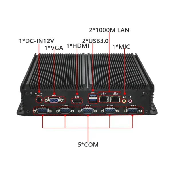 Fanless Industrial Mini PC J4125