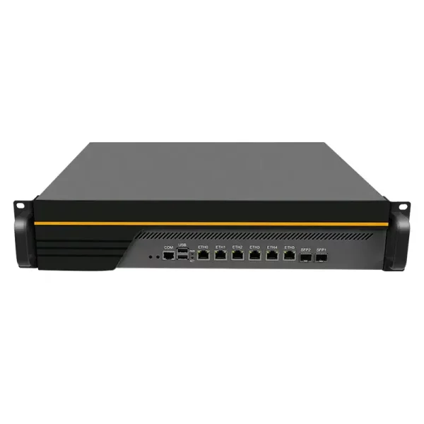 2U Firewall Appliance with Pentium/ I3/ I5/ I7, 6 x LAN, 2 x SFP