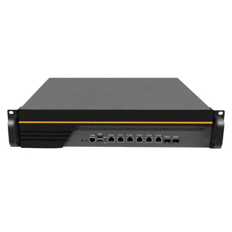 2U Firewall Appliance with Pentium/ I3/ I5/ I7, 6 x LAN, 2 x SFP