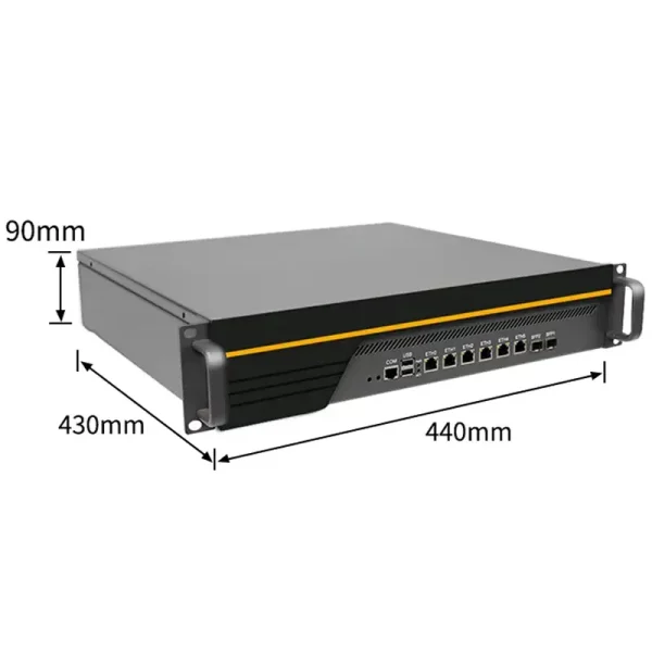 2U Firewall Appliance with Pentium/ I3/ I5/ I7, 6 x LAN, 2 x SFP