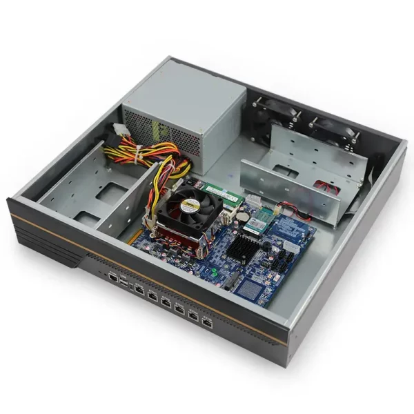 2U Firewall Appliance with Pentium/ I3/ I5/ I7, 6 x LAN, 2 x SFP