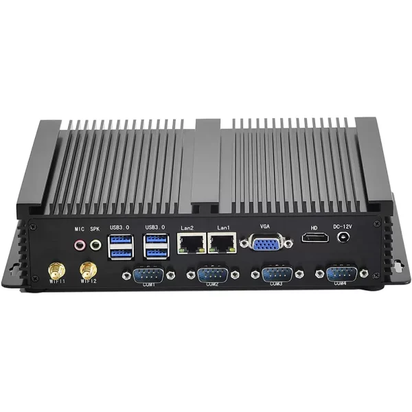 Fanless Industrial PC with Celeron 1037U/3th Gen I5 3317U, 4 COM, 2 LAN, Support XP