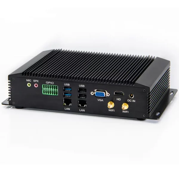 Fanless Mini Pc Core I5 Embedded Industrial Mini Pc Computer Dual Lan With Rs232 Com Port
