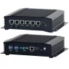 Embedded Firewall 6*2.5G Giga Lan Fanless Soft Router 10th Gen Cerelon 5205U Industrial Mini PC For Network Security