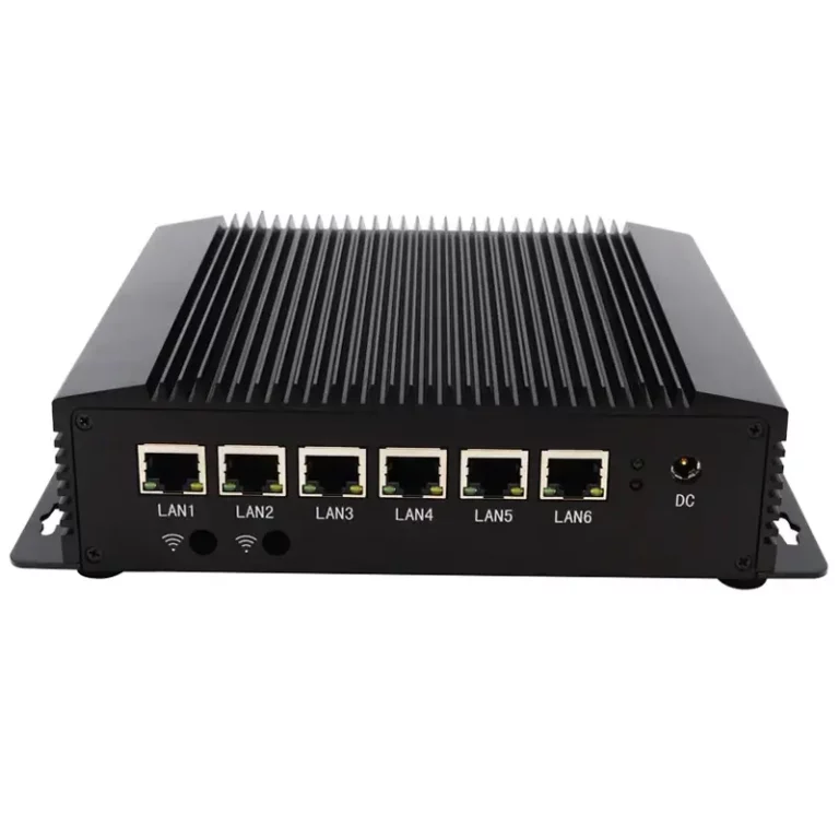 6 Lan Mini PC Multi NIC Industrial 10th Gen i7 10510U DDR4 Dual Cores 8GB Fanless