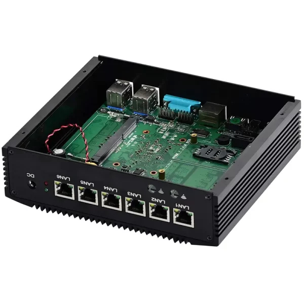 Fanless Mini PC With 6 LAN Port