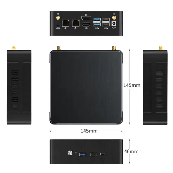 12th Gen Intel i9 12900H i7 1260P i5 1235U Gaming Mini PC PCIE4.0 2*Lans 2.5G 14 Core 20 Threads Desktop Gamer Computer WIFI6