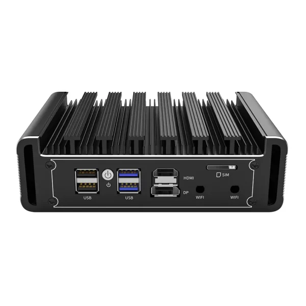 Fanless Soft Router Celeron N5105 Mini PC Quad Core 4 Intel i225 2.5G LAN 2xDDR4 NVMe HD-MI VGA pfSense Firewall Appliance ESXi