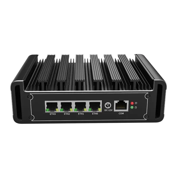 FAN less design industrial MiniPC with 4 Intel Gigabit Ethernet ports most useful to run firewall applications and other network applications