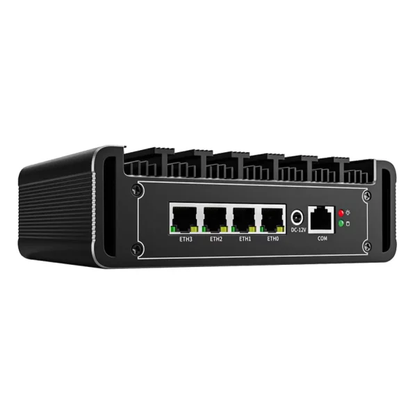 fanless pfsense firewall pc with 4 Lan port router