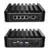 Fanless Mini PC Intel J1900 4 LAN Port 4G RAM/64G SSD Fanless pfSense Firewall