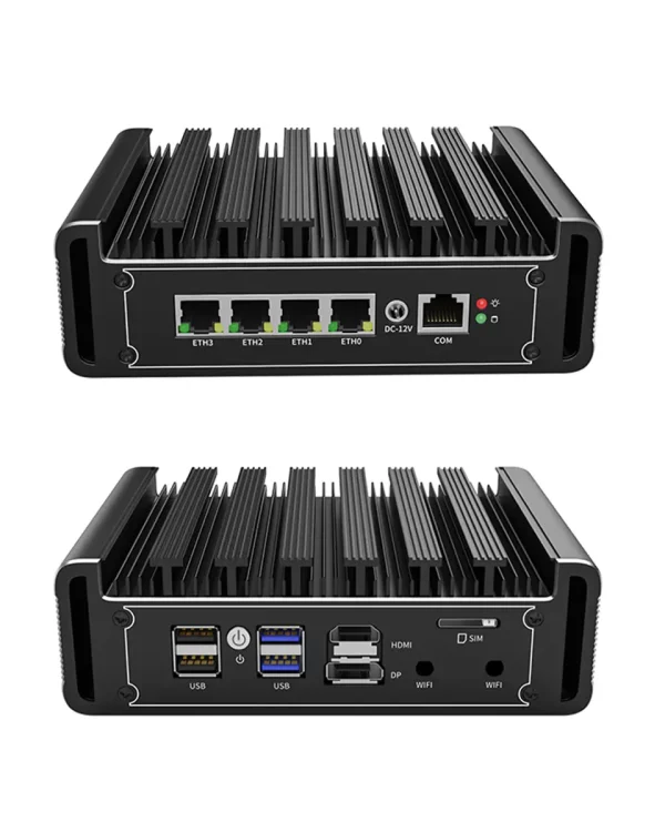 Fanless Mini PC Intel J1900 4 LAN Port 4G RAM/64G SSD Fanless pfSense Firewall