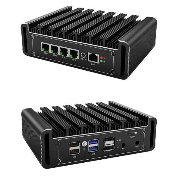 4 Lan mini pc is a physical computer to make a dedicated firewall/router for a network. It can be configured as a firewall router