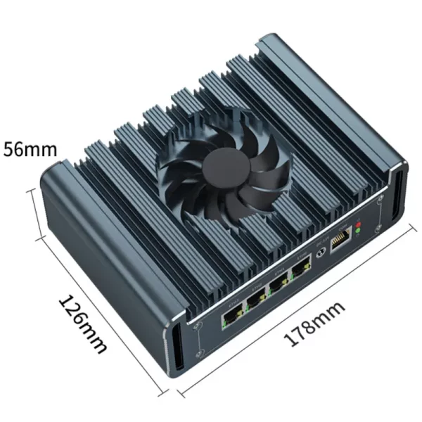 Intel N5105 RAM 8GB SSD-NVMe 256GB 4x Intel i225v LAN pfsense Firewall Mini PC