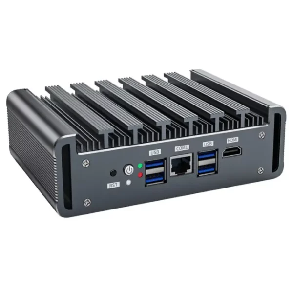 Fanless mini compute 3865U 6 LAN firewall PC soft router