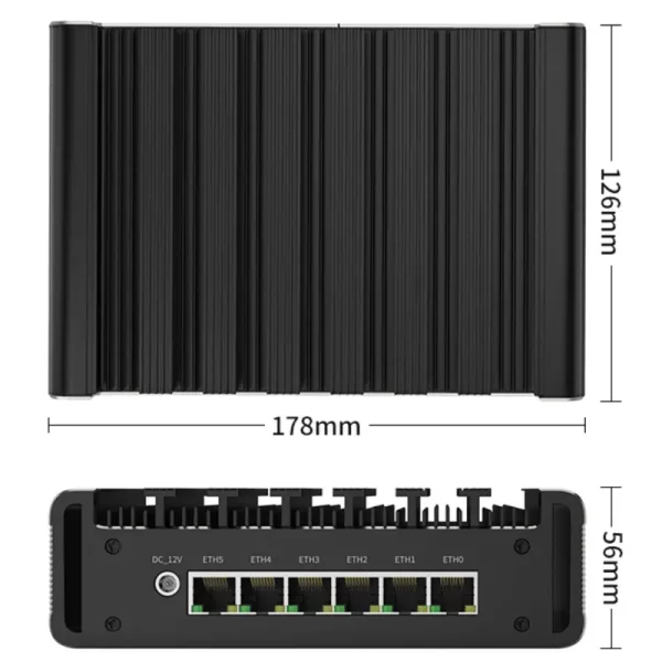 11th Gen i5-1135G7 6 Gigabit LAN firewall mini pc support pFsense
