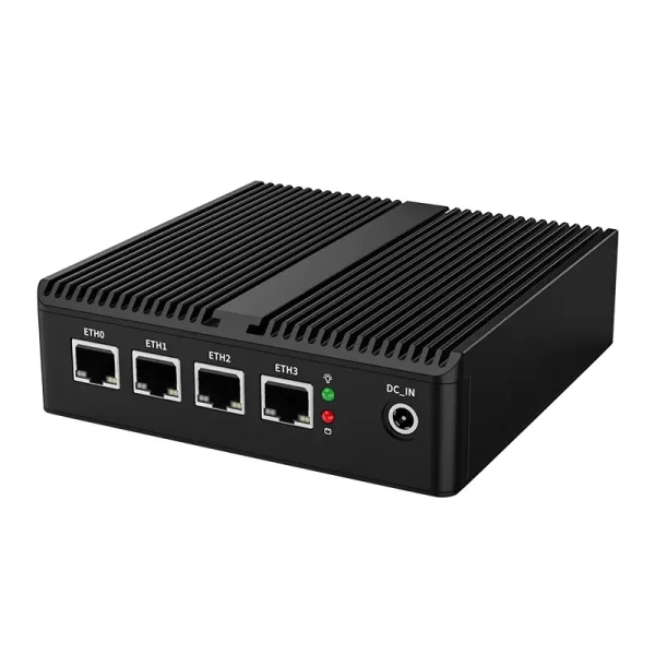 fanless mini pc 4 lan