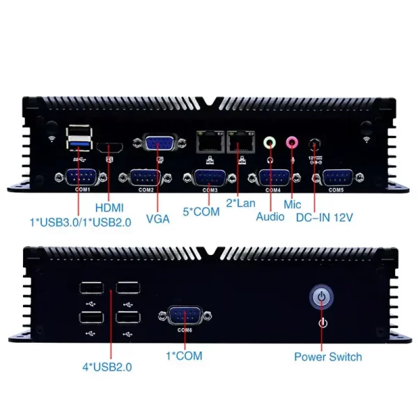 Features an Intel Celeron J1900 quad core processor