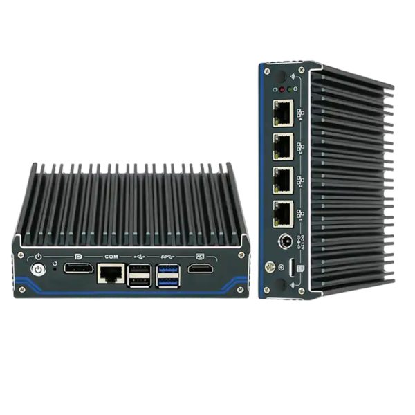 4 LAN Fanless Mini PC Intel Celeron J6412