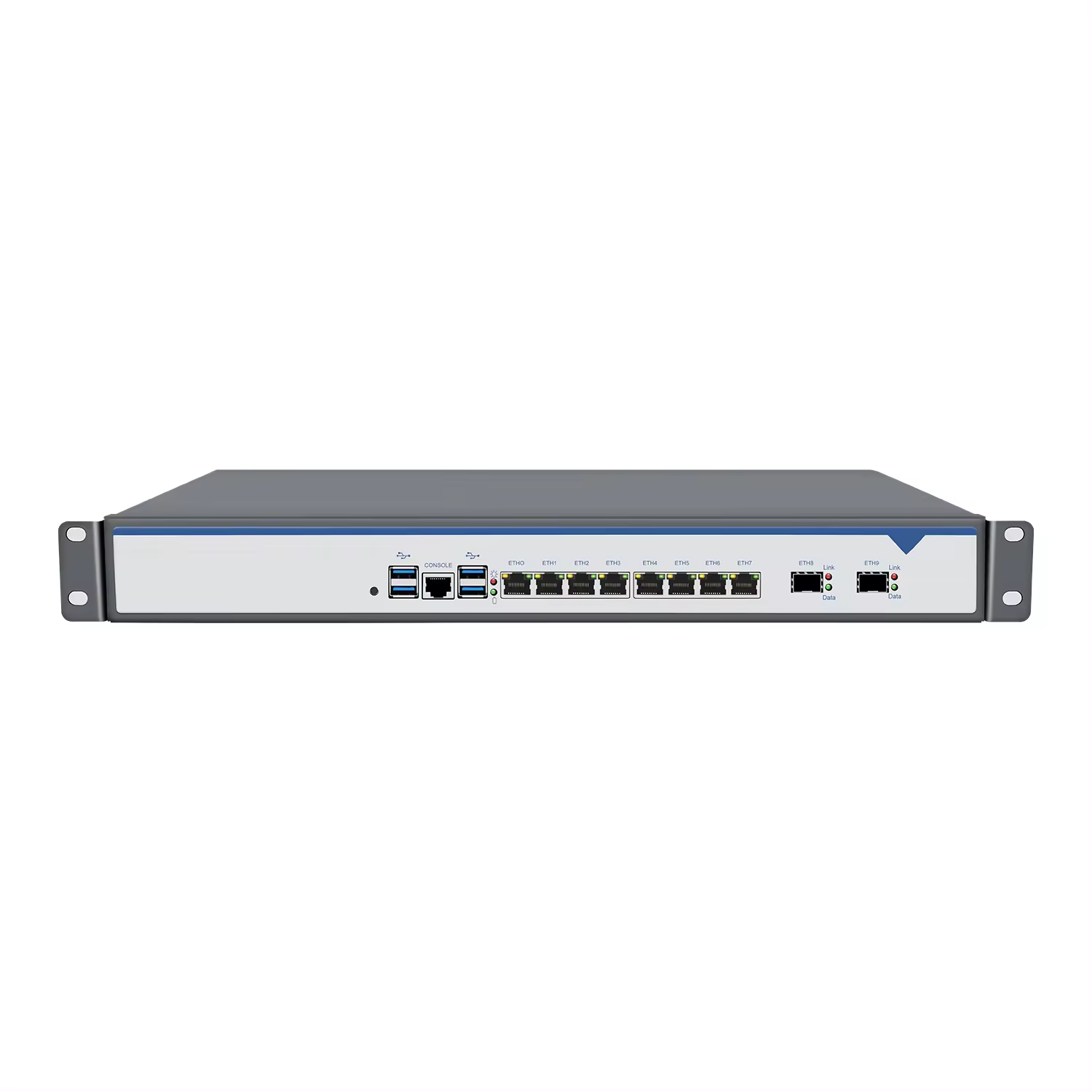 Firewall 1U Rackmount – Intel Core I7-8700, 8 Ports 2.5G LAN, OPNsense, Pour Réseau Pro Ou Avancé